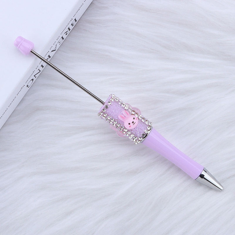 Wholesale DIY White Rabbit Sugar Bead Pen
